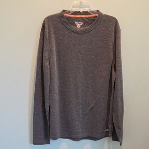 Old Navy Men's Charcoal Long Sleeve Tee